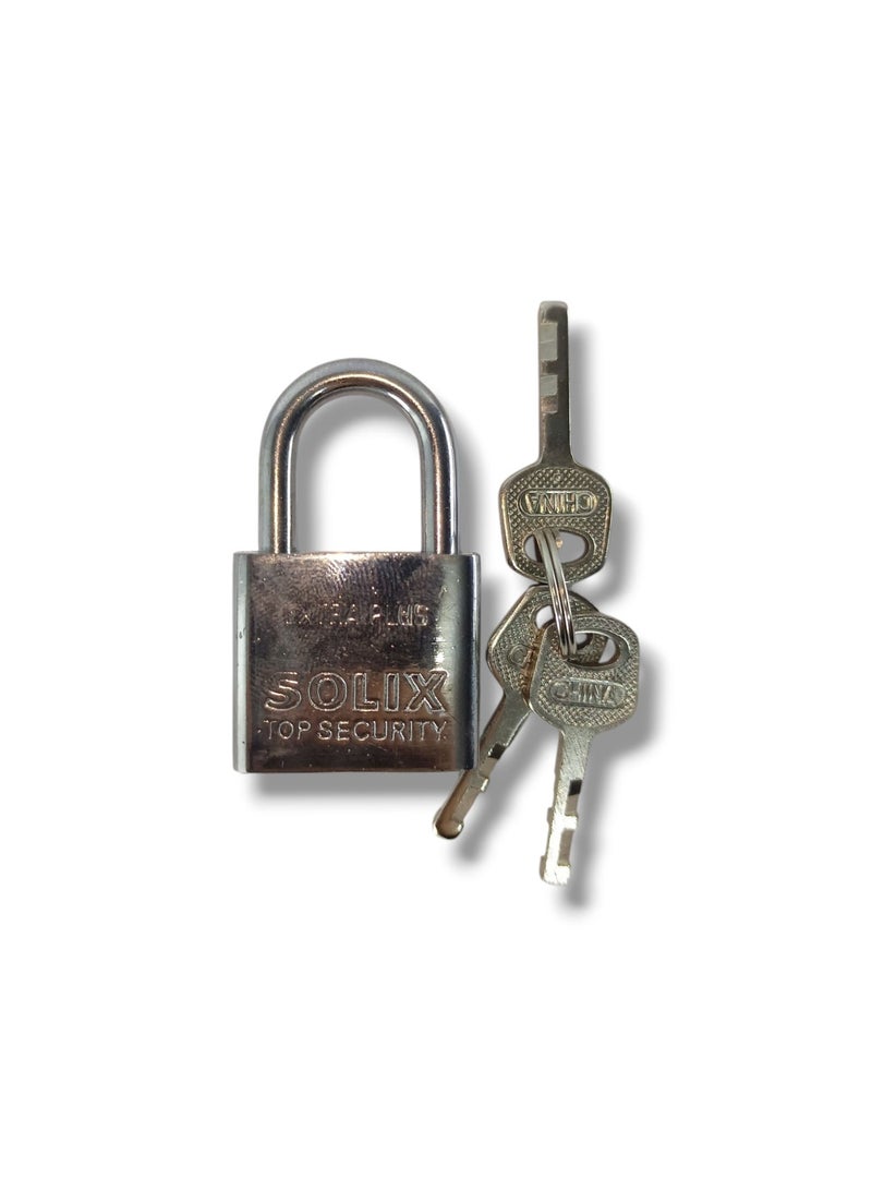 قطعتين من قفل عالي الجودة، متين وآمن. متوفر بنماذج مختلفة، مع أمان عالي بثلاثة مفاتيح.